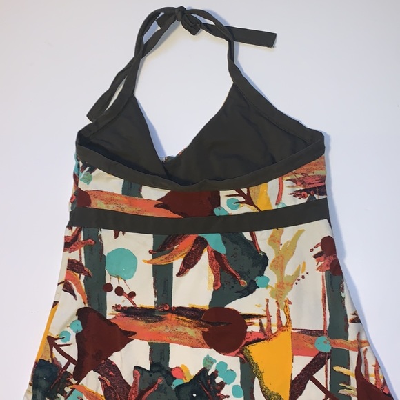 Patagonia Multicoloured Stretch Cotton Halter Dress - Women’s Size XL - Picture 3 of 11